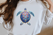 watercolor sea turtle clipart, an Illustration by Designworld (Thumbnail 6 of 8)