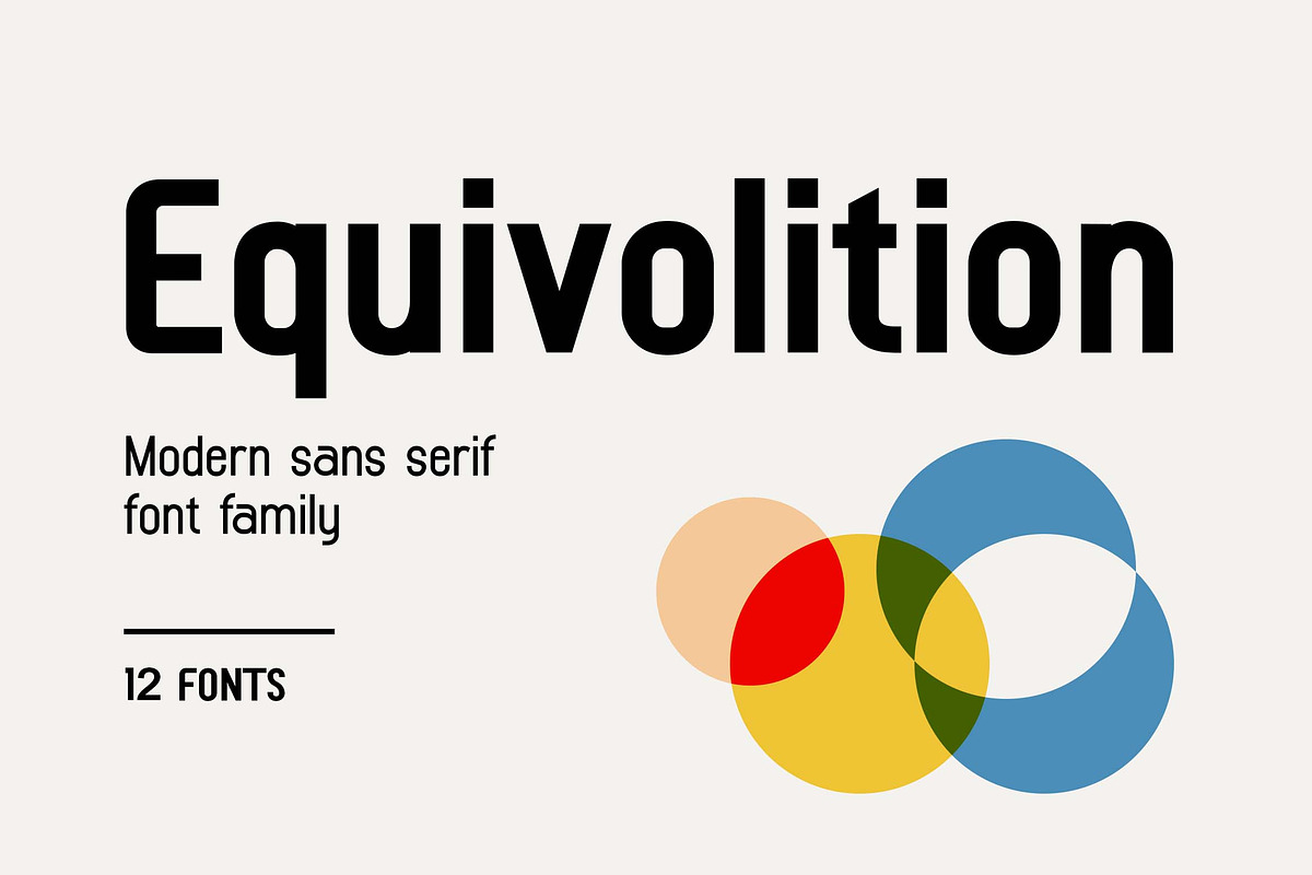Equivolition Retro Sans Serif Font, a Sans Serif Font by UICreative (Photo 1 of 13)