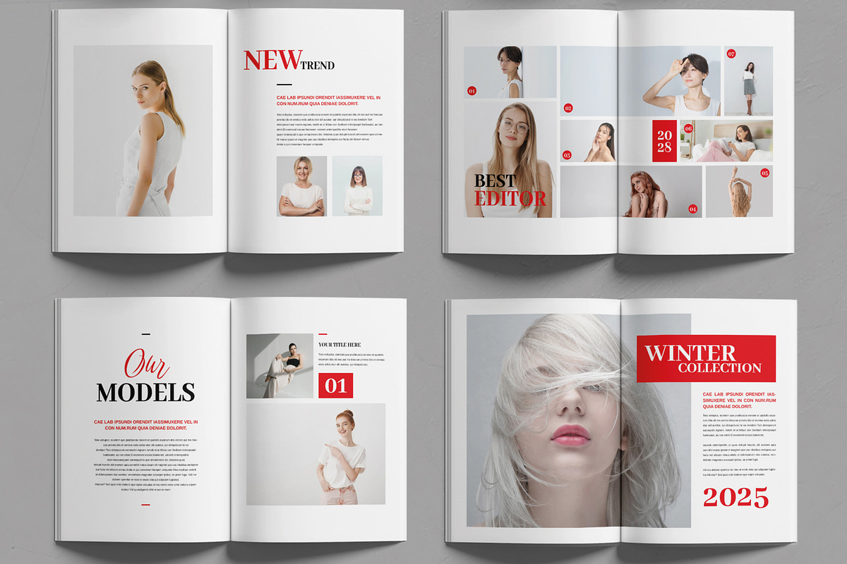 Fashion Magazine Template Design preview 3