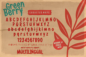 Green Berry - Unique Playful Font