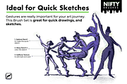 Nifty Brushes for Procreate, a Brush Add-On by Riveros Illustration (Thumbnail 3 of 11)