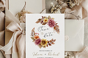 Warm Autumn Watercolor Clipart, a Decorative Illustration by Elena Medvedeva (Thumbnail 9 of 10)