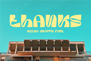 Koevas Groovy - Retro Font, a Sans Serif Font by Iqsiart Studio (Thumbnail 8 of 8)