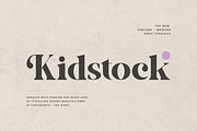 Kidstock, a Serif Font by ilhamtaro (Thumbnail 1 of 11)