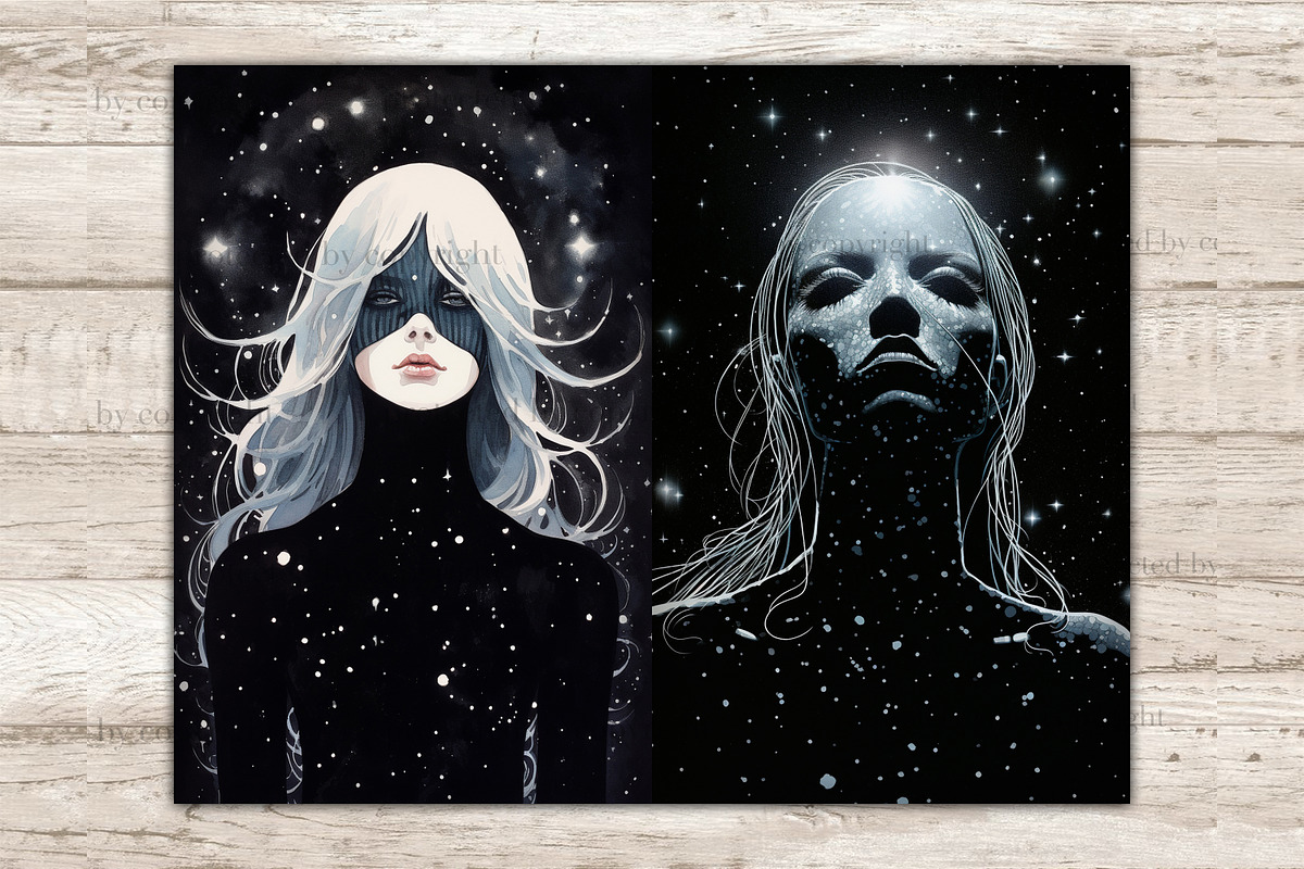 Among The Stars Junk Journal Pages, a Person Illustration by GlamArtZhanna (Photo 7 of 9)