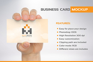 Business Card Mockup PSD