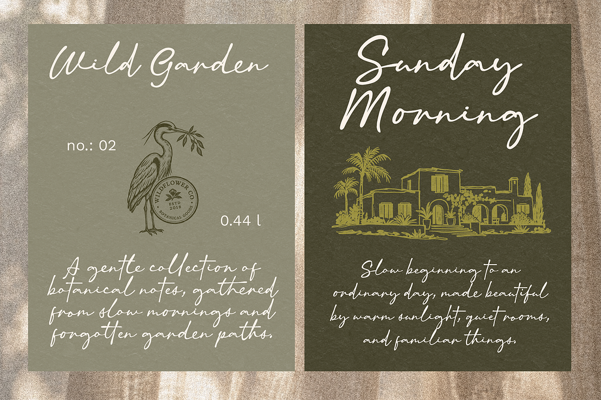 Northfield – Charming Handwritten, a Script Font by Portocraft (Photo 7 of 14)