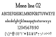 60% discount Mono Line 02 serif font, a Slab Serif Font by zao4nik (Thumbnail 3 of 4)