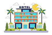 10 Modern City Hotel Building, an Object Illustration by denayunebgt (Thumbnail 4 of 4)