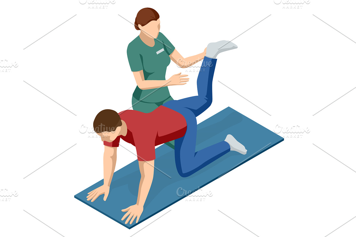 Isometric vector scene of male, a Healthcare Illustration by Golden Sikorka
