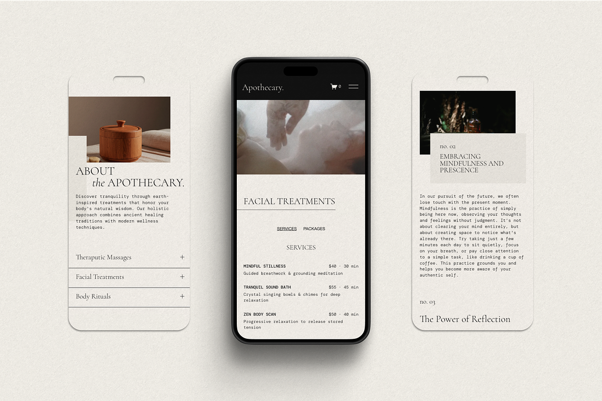 Wellness Spa Squarespace Template preview 4
