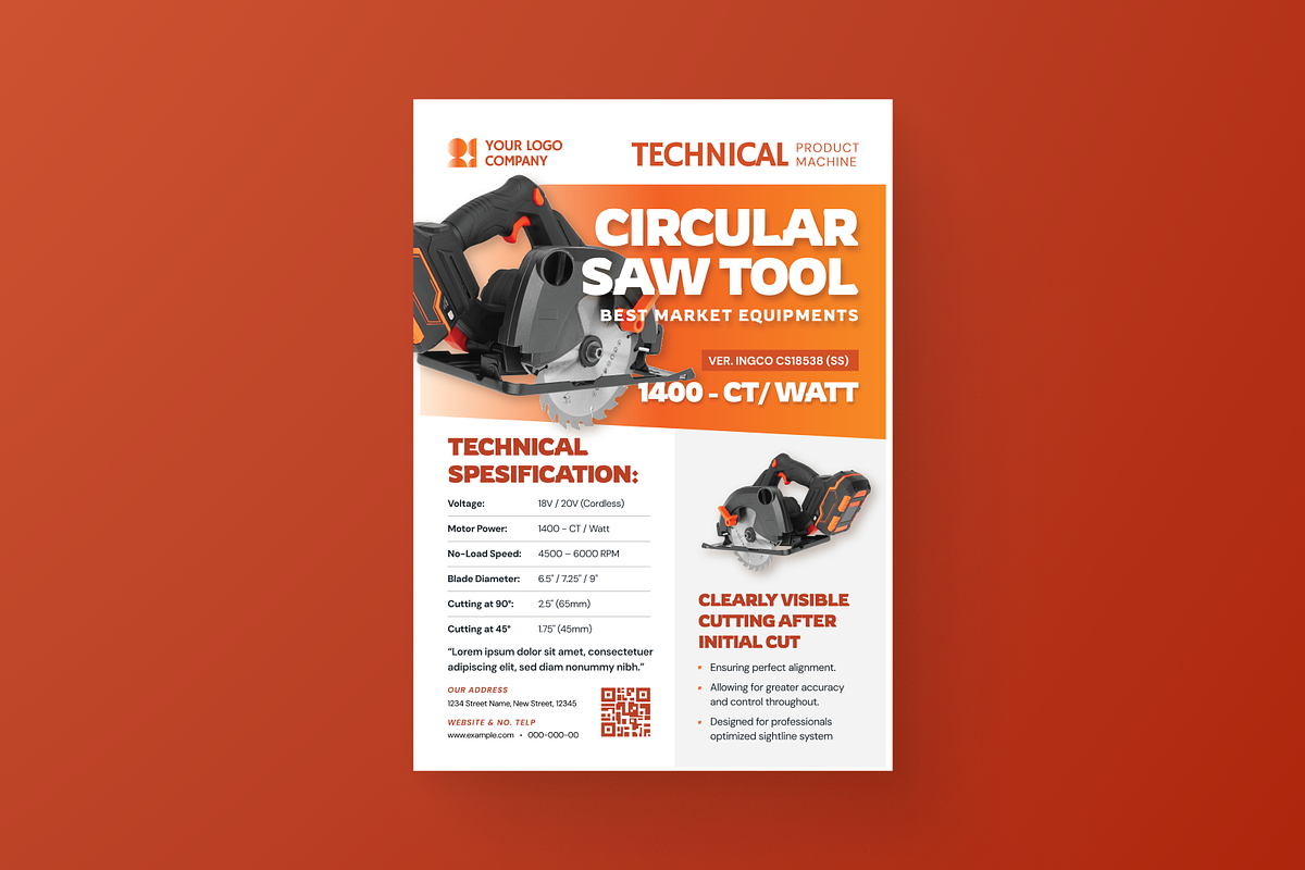 Technical Product Data Sheet, a Flyer Template by MMPixelCraft (Photo 6 of 6)