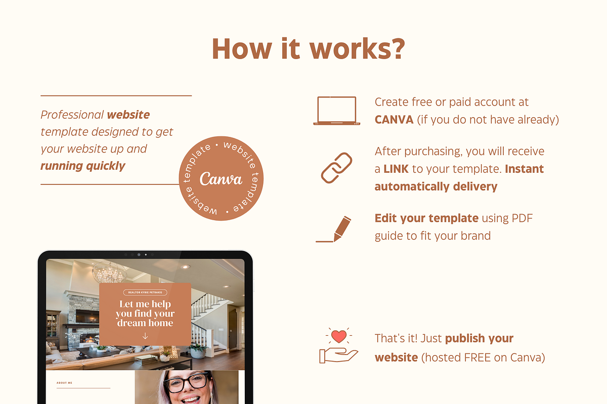 Realtor Kyrie Website Template Canva, a Websites & App Template by Eden Origin Studio (Photo 6 of 11)