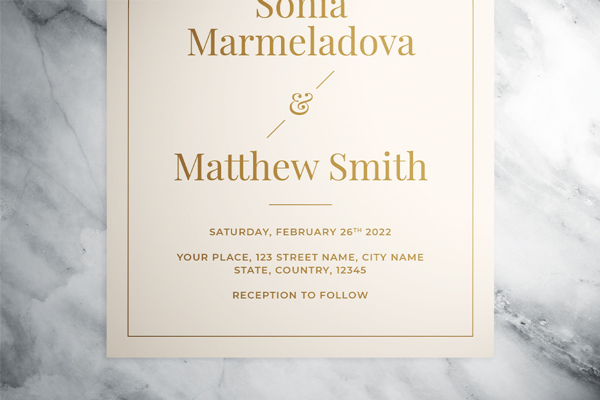 Modern Wedding Invitation Suite, an Invitation Template by The Good Store (Photo 5 of 7)