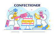 10 Confectioner Vector Illustration, a Person Illustration by denayunebgt (Thumbnail 4 of 4)