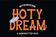 Hotydream - Handwritten Bold, a Handwritten Font by Berdansabersama (Thumbnail 1 of 8)