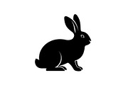 Cute Rabbit Silhouette Vector Bundle, an Illustration by yasushie (Thumbnail 41 of 51)