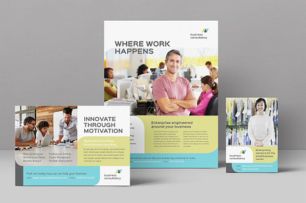 Business Consultant Flyer Template, a Flyer Template by StockLayouts