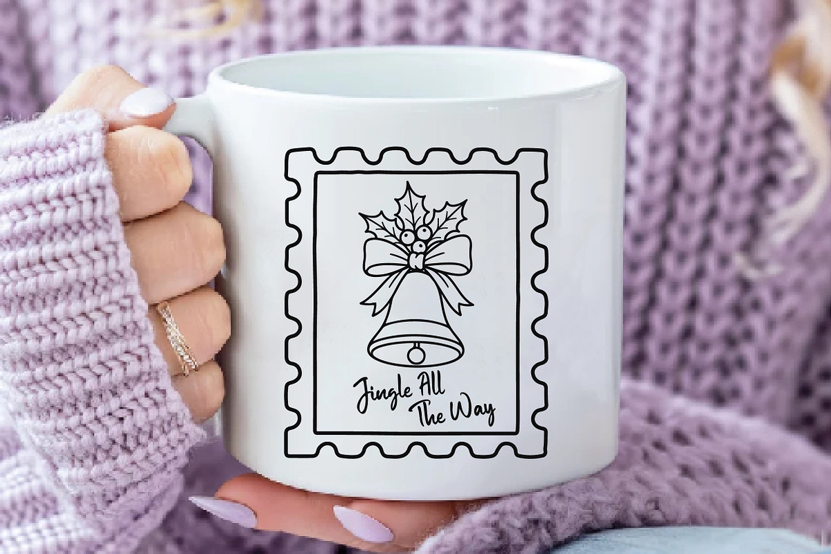 Christmas Bell Stamp PNG, an Illustration by Daily.Designs (Photo 5 of 6)