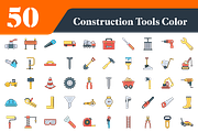 Construction Tools Color Icons, an Outline Icon by EllaMaiyaali (Thumbnail 3 of 3)