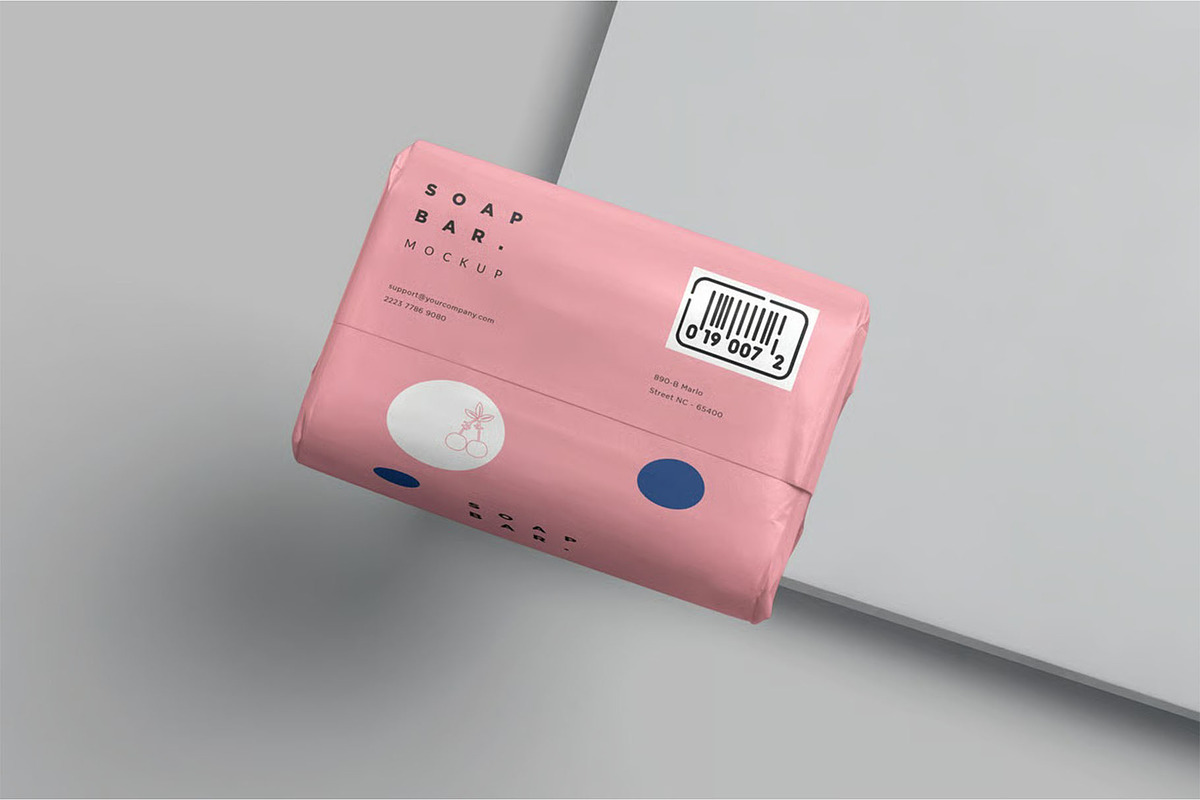 Soap Wrapper Mockups, a Packaging Mockup by megostudi0 (Photo 3 of 7)