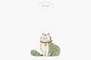 Christmas Cat Clipart Set, an Animal Illustration by Pati Paints (Thumbnail 2 of 12)