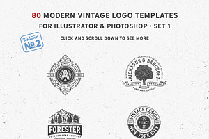 80 Modern Vintage Logos Vol 2