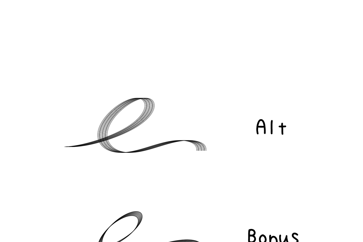 Procreate Calligraphic Brushes [iii], a Brush Add-On by 103cia (Photo 3 of 4)