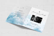 Blue Sky Funeral Program Template, a Flyer Template by BrandPacks (Thumbnail 4 of 5)
