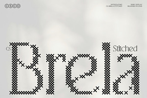 CS Brela Stitched, a Serif Font by Craft Supply Co.