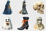 Retro Halloween Clipart, an Illustration by Rose Art (Thumbnail 4 of 4)