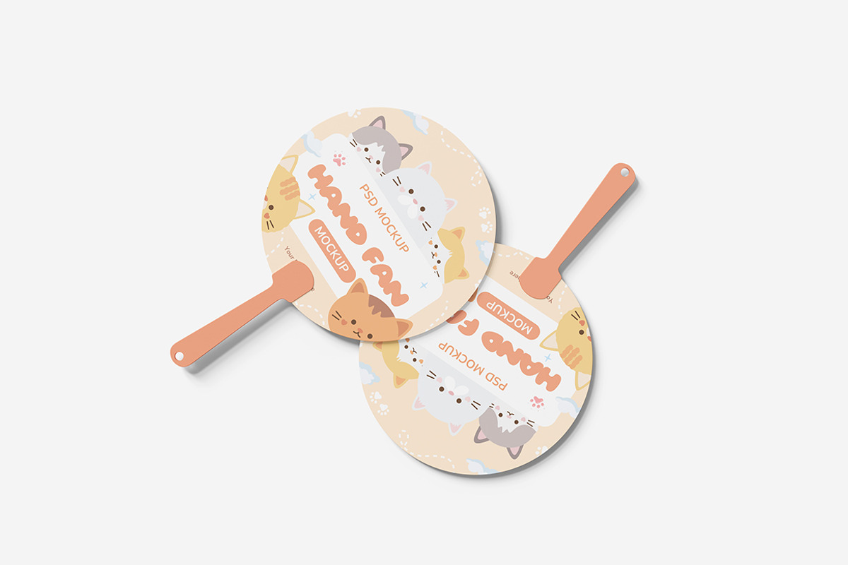 Hand Fan Mockup, a Product Mockup by MrLetters (Photo 2 of 5)