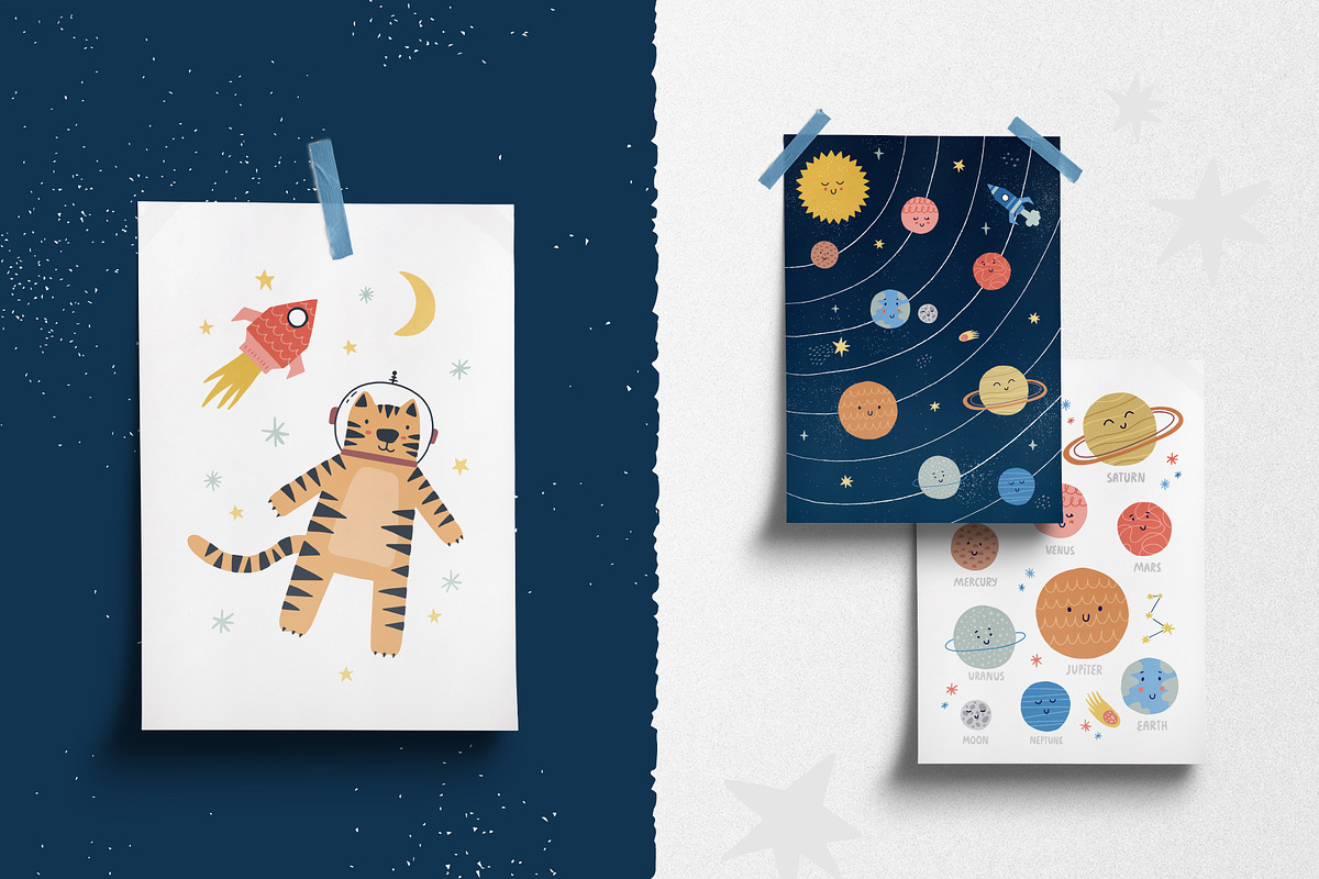 Cute Bundle. Map creator, space dino, an Object Graphic by MaNechaeva (Photo 5 of 22)