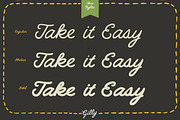 Script font Gilly handmade, a Script Font by Itsmesimon (Thumbnail 5 of 12)