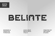 Belinte Unique Sans Font, a Sans Serif Font by Artiveko (Thumbnail 1 of 8)