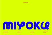 Miyoku Experimental Display Font, a Sans Serif Font by Rasio Studio (Thumbnail 1 of 9)