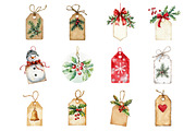 Cute Christmas Gift Tags, an Illustration by Design Market (Thumbnail 2 of 3)