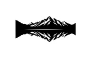 Minimal Mountain Lake Silhouette, a Graphic by hafijul (Thumbnail 12 of 15)