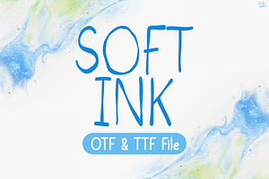 Soft Ink | Handwriting font, a Handwritten Font by LivelyAutumn11.11