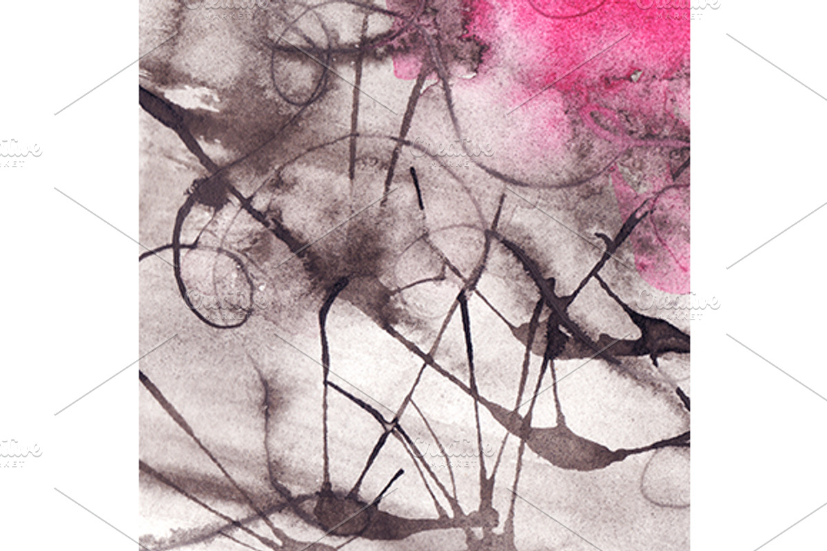 Watercolor ink abstract texture, a Texture Graphic by Art By Silmairel ...