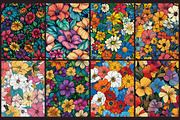 Stress Relief Flowers Coloring Pages, an Illustration by protabsorkar11 (Thumbnail 8 of 8)