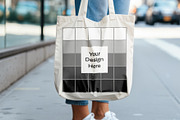 Urban Tote Bag Mockup – Trendy Stree, a Merchandise Mockup by Oday Noon (Thumbnail 3 of 4)