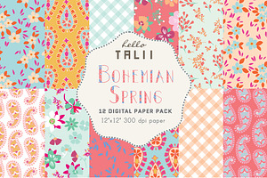 SPRING PICNIC Boho Patterns