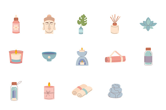 Mindfulness & Spa Illustration Set preview 2