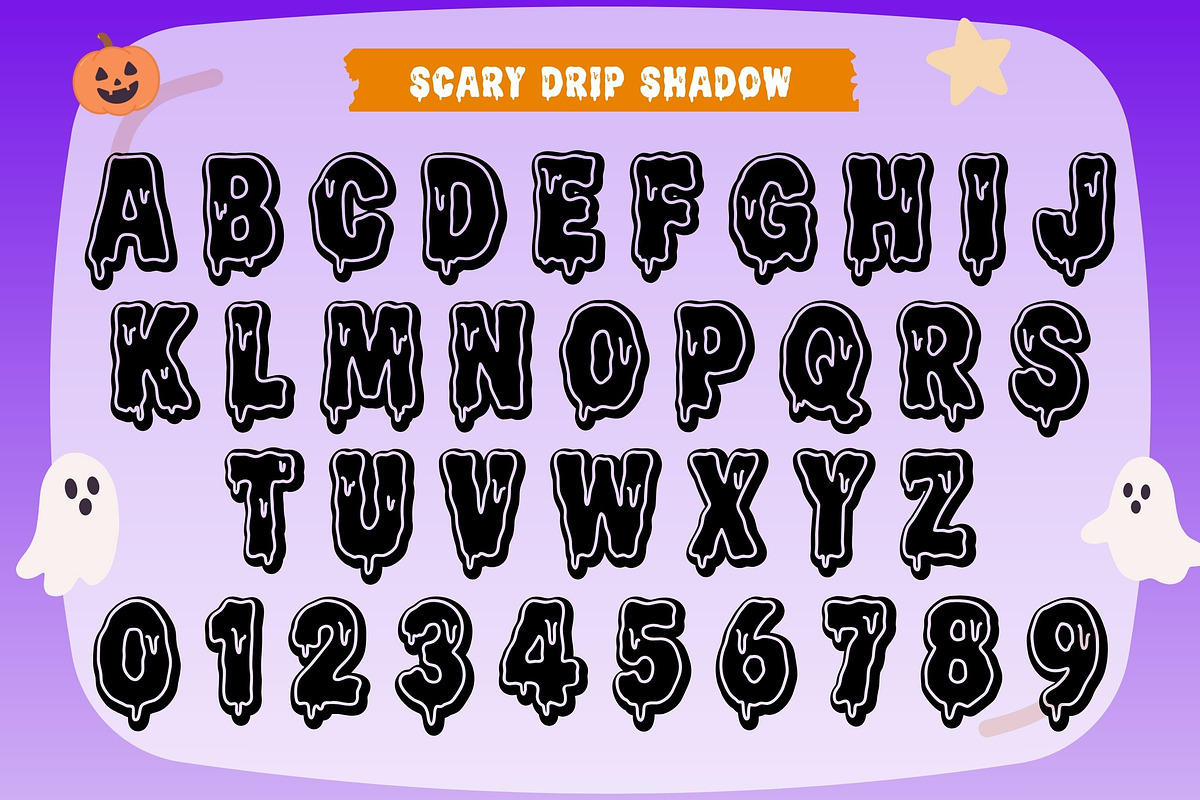 Scary Drip - Halloween Drippy Font, a Symbol Font by AnningArts (Photo 10 of 10)