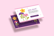 Bloomhara - Postcard, a Card Template by Fannan Studio (Thumbnail 1 of 3)