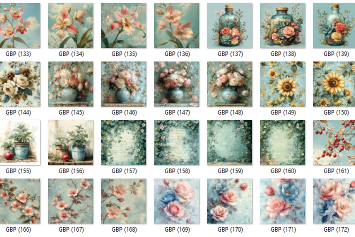 240+ Gentle Botanicals Pages, a Decorative Illustration by HubbaDigitals (Photo 5 of 5)