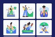 Insurance Illustration Art Set, a Finance Illustration by Creative Stall (Thumbnail 8 of 9)