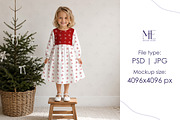Christmas Dress Mockup Clothing PSD, a Shirt Mockup by Mie Mockup Studio (Thumbnail 6 of 6)