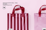 Tote Bag Mockup Set, a Packaging Mockup by Mego-studio (Thumbnail 4 of 7)